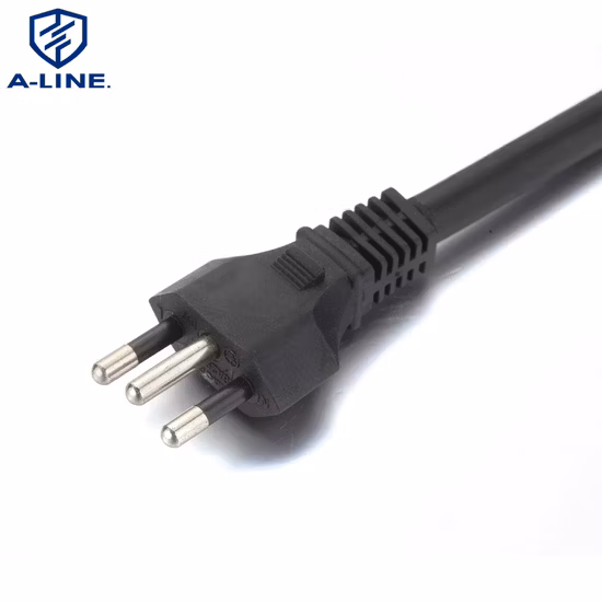 Dreipoliges Netzkabel für Brasilien mit Inmetro-Zertifizierung